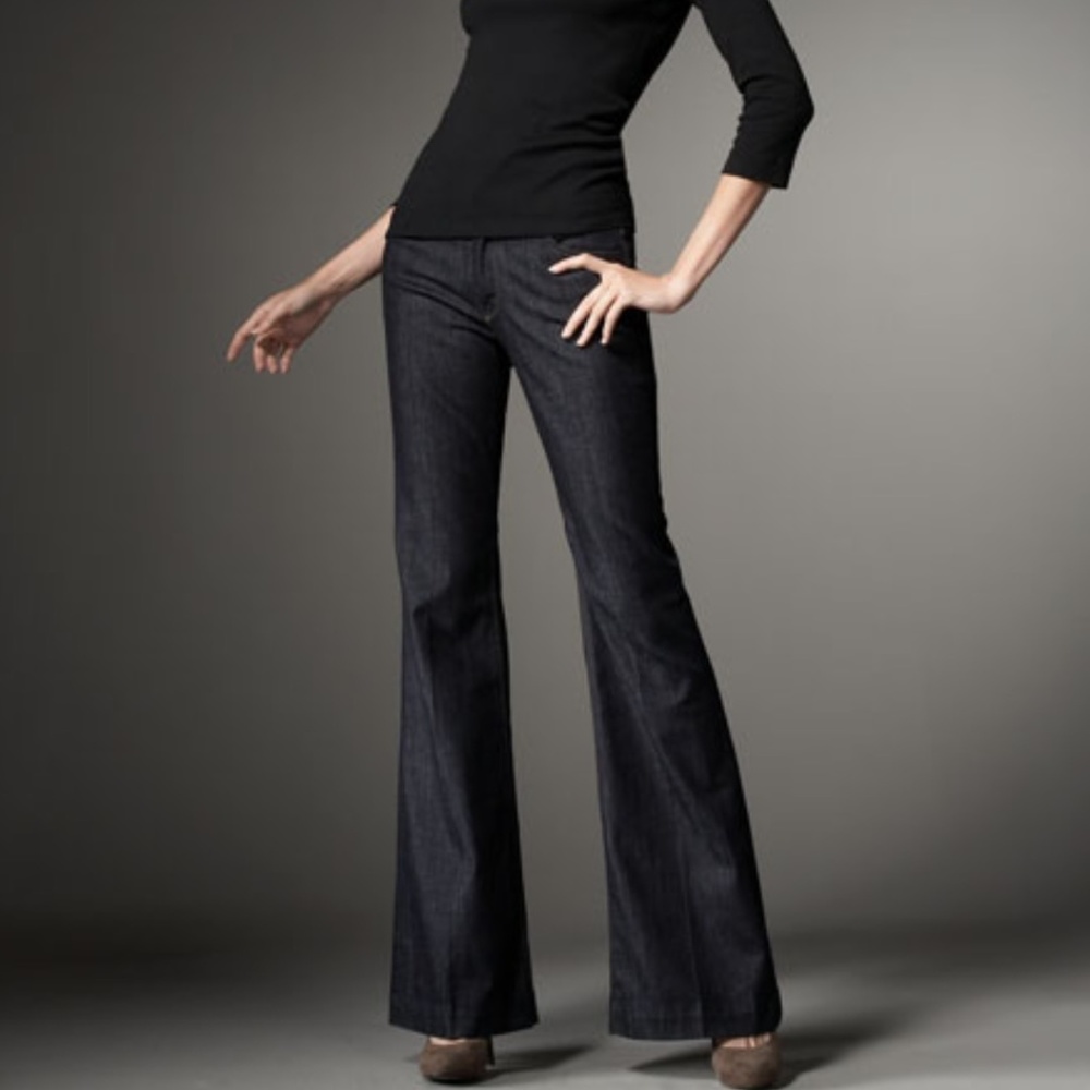 Seven 7 $178 Ginger Trouser Wide Flare Jeans 26